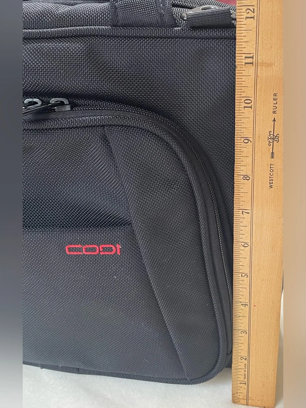 Black Codi Laptop Business School Briefcase Bag Black with Shoulder Strap